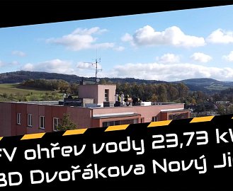 Nový Jičín FV ohřev na bytovém domě 23,73 kWp