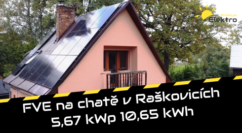 Raškovice 5,67 kWp 10,65 kWh