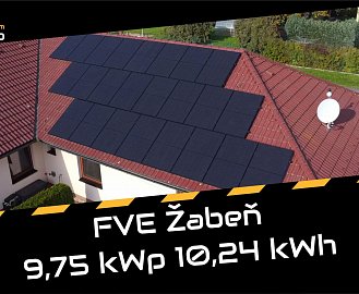 Žabeň 9,75 kWp 10,24 kWh