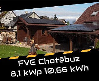 Chotěbuz 8,1 kWp 10,66 kWh