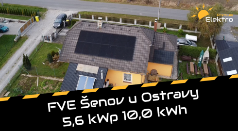 Šenov u Ostravy 5,6 kWp 10,66 kWh