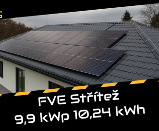 Střítež 9,9 kWp 10,24 kWh