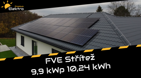 Střítež 9,9 kWp 10,24 kWh